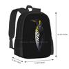 Tribal Penguin Large Capacity School Backpack Laptop Bags Penguin Tribal Tattoo Tattu Iceberg Antarctica