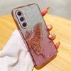 Gradient Glitter Butterfly Quicksand Phone Case For Samsung A15 A35 A55 A25 A05S A54 A34 A24 A14 A13 A33 A53 Soft Silicone Cover