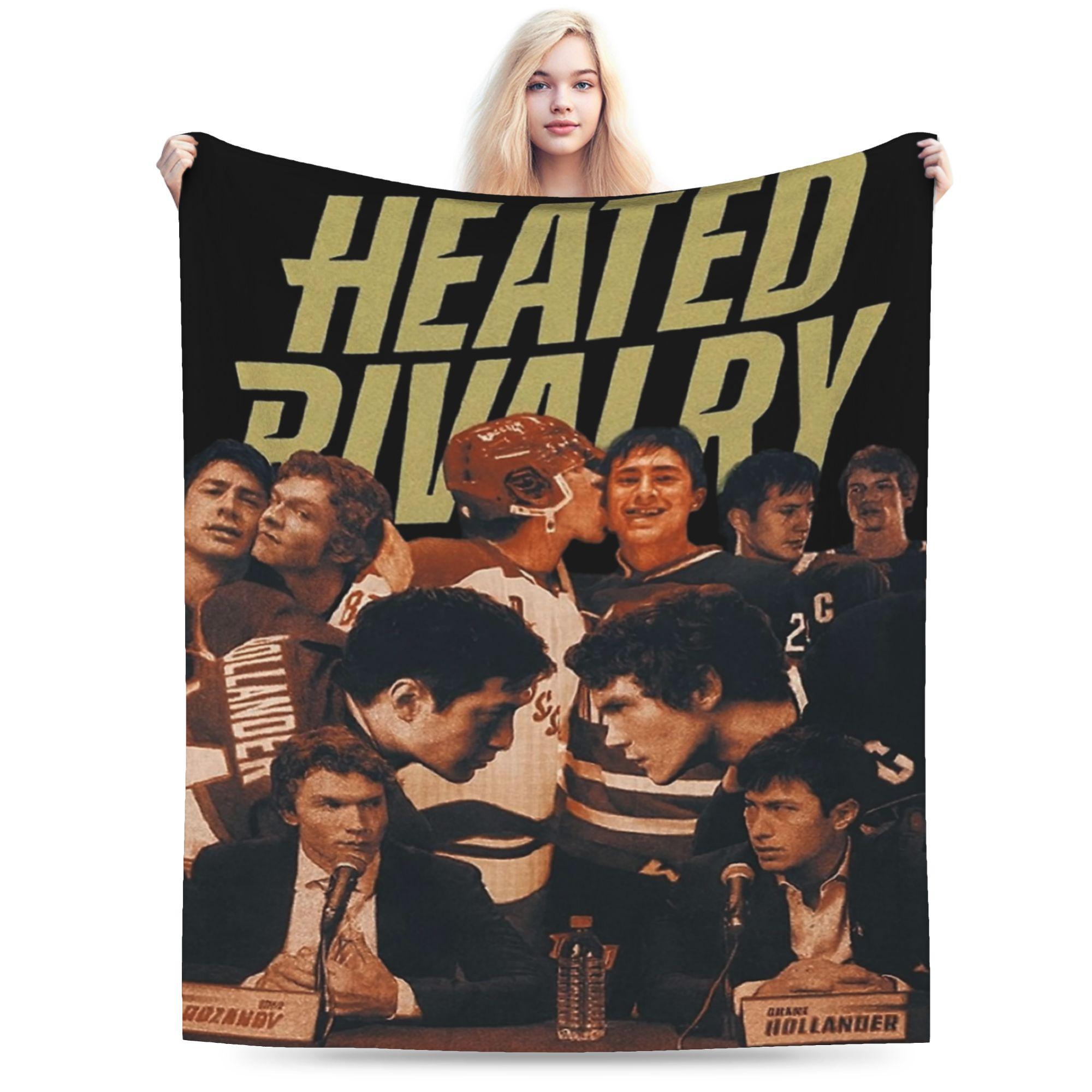 

Comfortable Heated Rivalry Hollanov Sports Drama Shane Hollander Ilya Rozanov Blanket Blanket Throw Warm Flannel for Travel 75cmx90cm