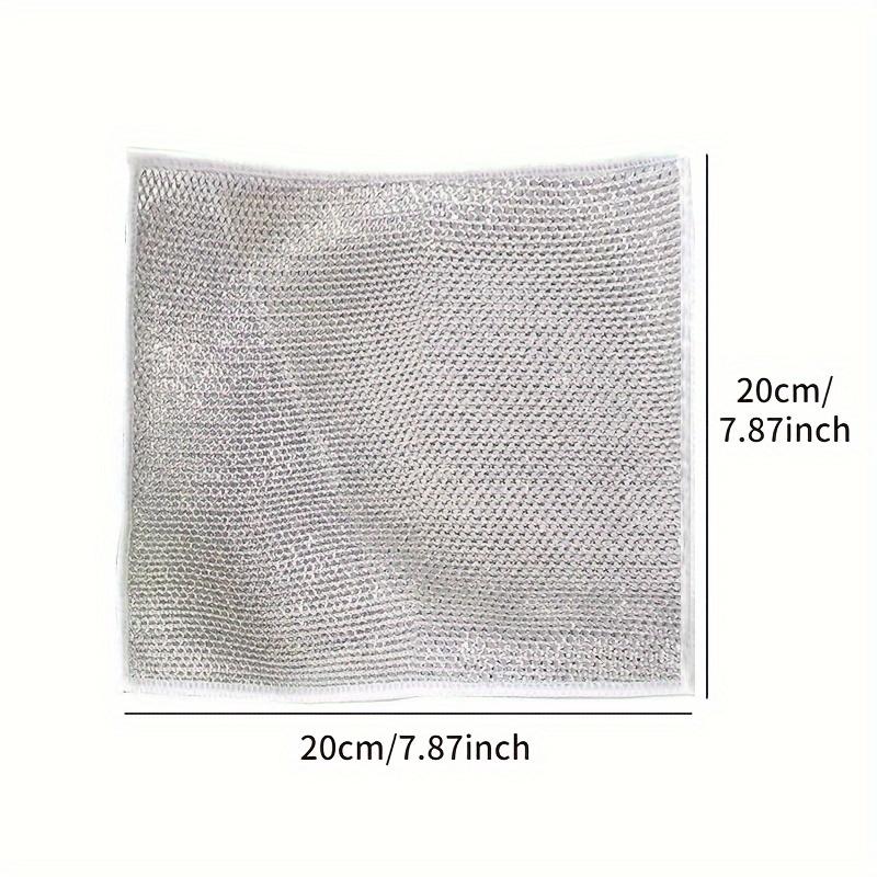 12pcs, Wire Dishwashing Cloth, Non-Stick Mesh Dish Cloth, Modern Cleaning Pads, Stove & Pot Scrubbing Wipes, Hood Sink Cleaner
