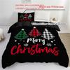 Christmas Theme Bedding Set 3D Printed Duvet Cover Set Skin-Friendly Single Double Size Christmas Decor Duvet Cover Set Gifts
