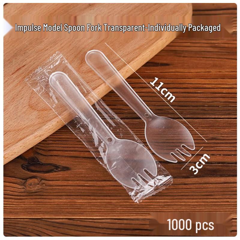 Sheng Bi Lai Disposable Plastic Fork & Spoon Set