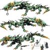 Ninjago-Compatible Green Dragon Flying Mech Children's Toy