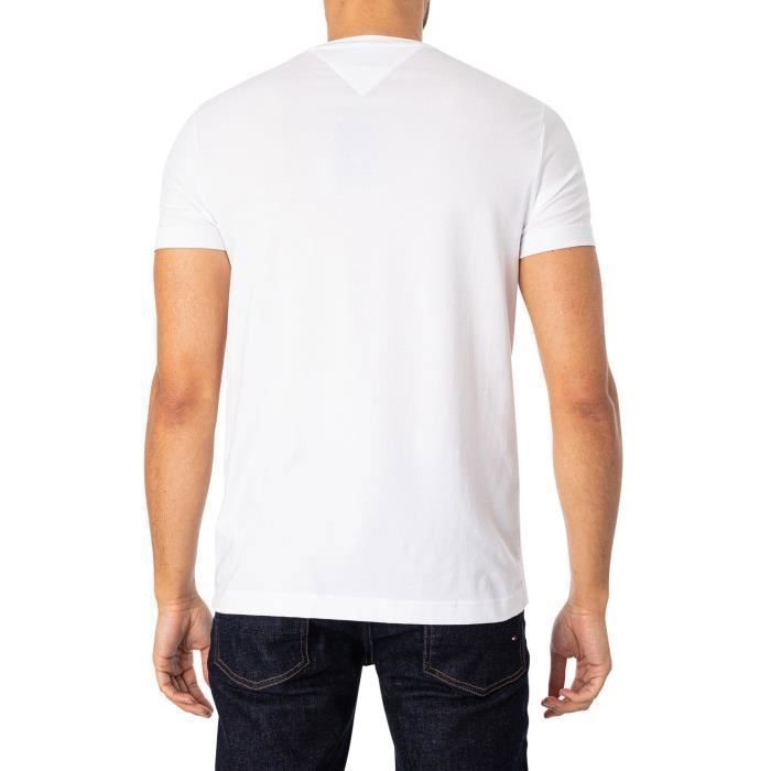Tommy Hilfiger For Men Extra-fine Core Stretch T-shirt, White
