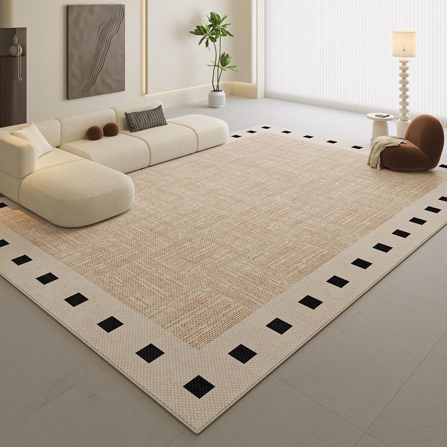 Simple Carpet Living Room Sand Tea Waterproof Large Area Floor Mat Non-Slip Household Bedroom Bedside Good Care Carpet