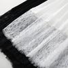 Women’s High Waist White Mesh Pleated A-Line Skirt with Lace Patchwork, Mid-Length, Summer 2025 Collection