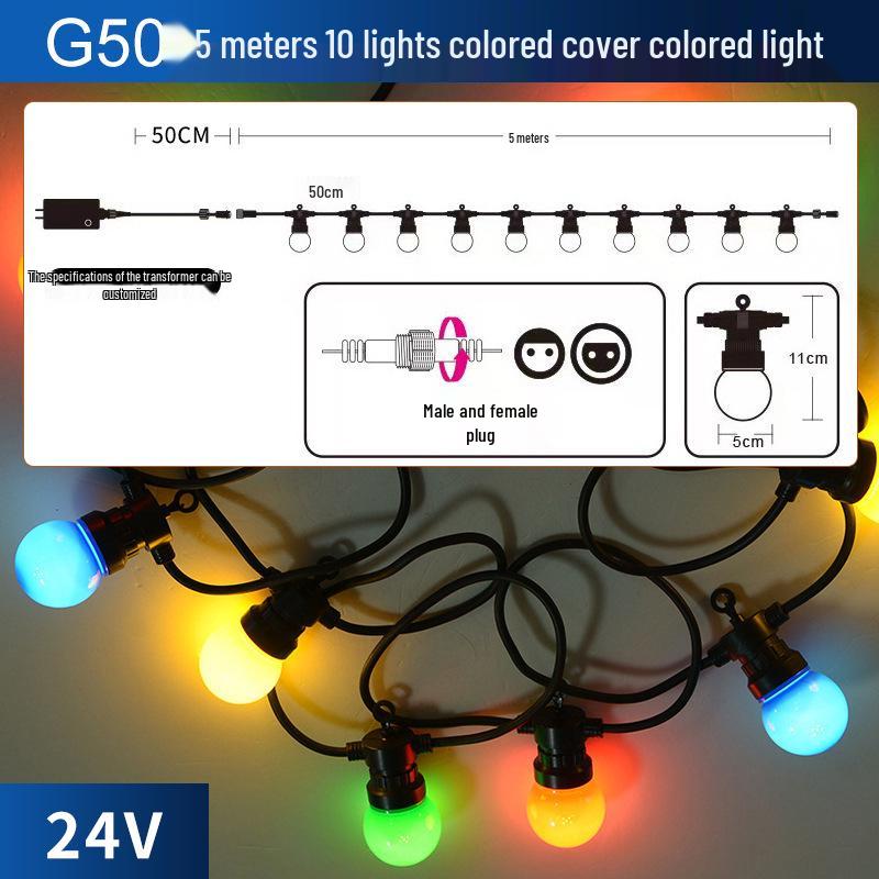 

Водонепроницаемые светодиодные гирлянды G50: Кемпинг, Тент, Свадьба, Рождественские украшения