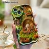 Phone Case: 2D Flat, Fits iPhone 18 17 16 15 14 13 12 Pro Protective Case, Forest Tree Hollow Cabin, Perfect Christmas and Halloween Holiday Gift