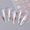 Nail Sticker with Gold Hot Stamping, Three Color Leaf Painting, Hollowed Out Flower, Black and White Star, Nail Back Adhesive Sticker
