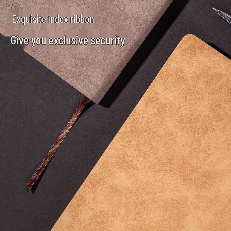 Deli Faux Leather Business Notebook 4-Pack