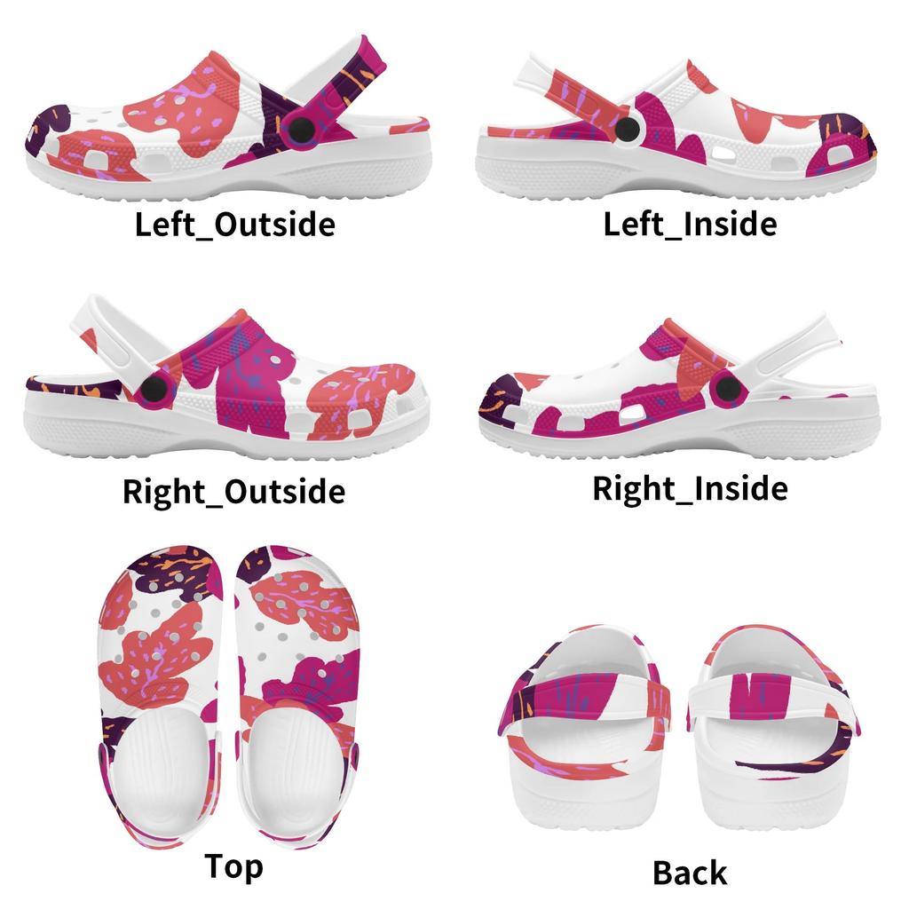 Casual Printed EVA Clogs Women Men Flexible Lightweight Slip On Casual Shoes Comfortable Summer Sandals Lightweight Daily Wear