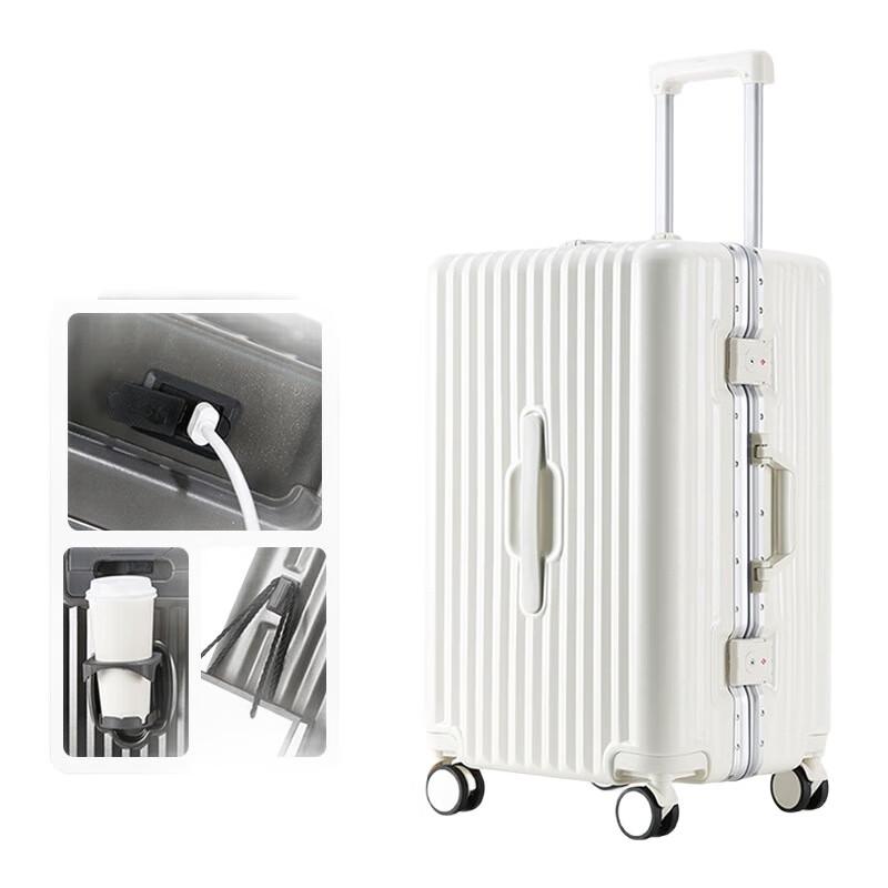 WEZHO Premium Aluminum Frame Spinner Luggage
