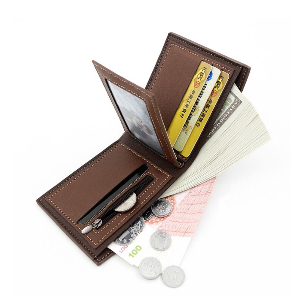 

Мягкий мужской короткий кошелек, водонепроницаемый мужской карман для монет, портативный кошелек для карт, мужской