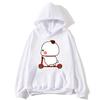 Cute Couple Hoodie Cute Bubu and Dudu Are Playing Scooter Together Sweatshirts Hooded Men's Clothes Women Panda Bear Top