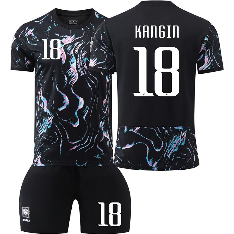 South Korea team away football uniform number Son Heung-min Lee Kang-in jersey children's adult set