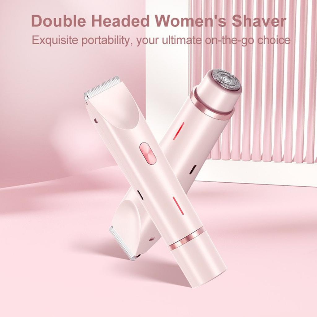 Ladies' Double ,head Shaving Device  , Electric Bikini Shaving Device Suitable For Legs And Armpits  , Dry And Wet  ,purpose Detachable Head  ,  ,