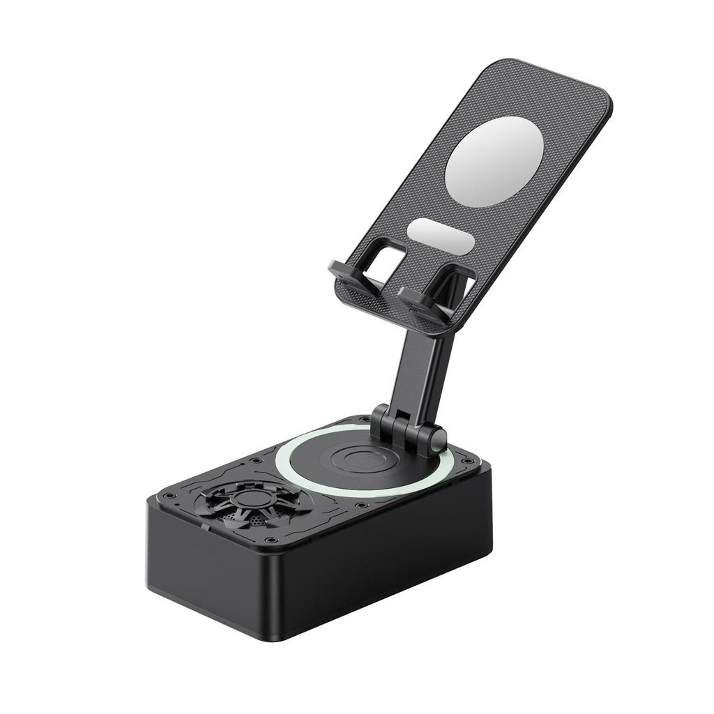 360° Rotating Phone Holder & Bluetooth Speaker - Desktop Stand with High-Quality Sound