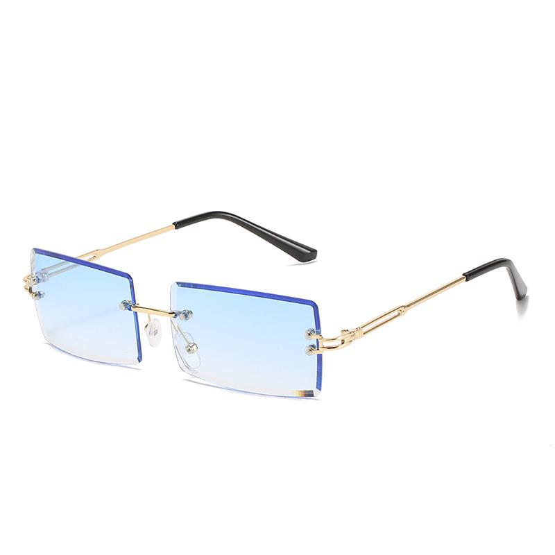 1/2 Pairs New Women's Sunglasses Frameless UV400 Unisex Freely Paired For Icy Summer Days