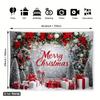 Festive Christmas Scene Tapestry, Polyester Wall Hanging For Holiday Home Decor, Office And Garden Celebration With Easy Setup