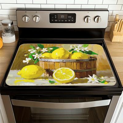 1 Pz Barile Limone Fresco Tappetino Asciugapiatti in Gomma Stoviglie Per Caffetteria Cucina Tappeto Stoviglie Durevole Diatomite Tappetino da Tavolo Pet Tappetino per Stoviglie da Caffè