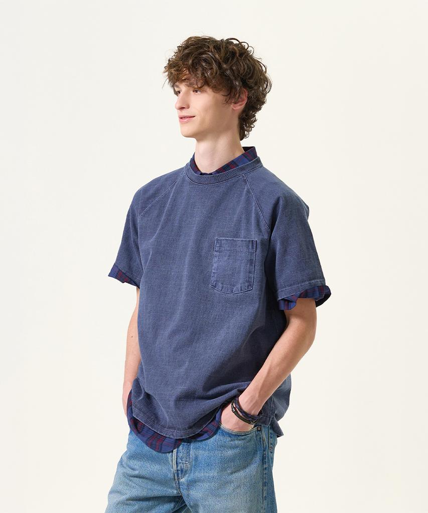 Guson Pigment-Dyed Heavy Cotton Pocket Short Sleeve T-Shirt Collection