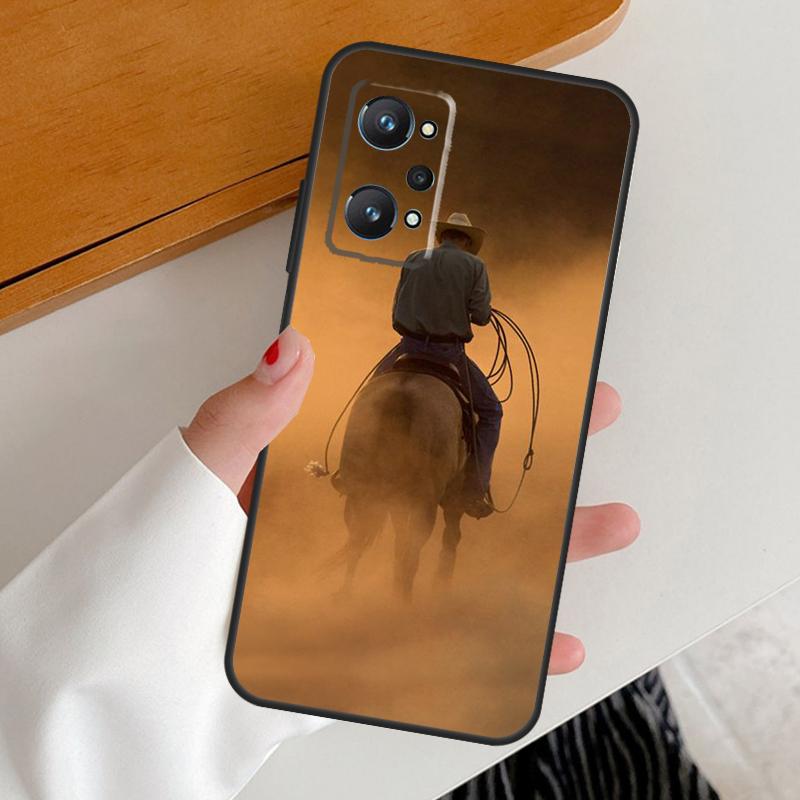 Rodeo Cowboy Lasso For Realme C67 C55 C53 C51 C35 C33 C31 C30 C25s C21Y GT Neo 6 GT5 9 10 11 12 Pro Plus Case