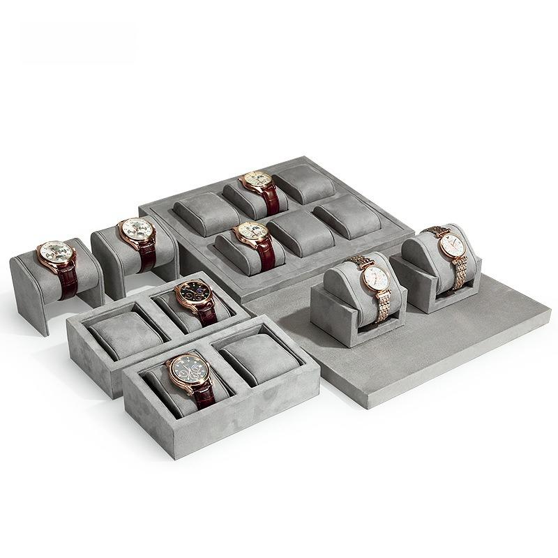 Combination Jewelry Displays Tray Watches Bracelet Organizer Pallet Counter Watch Jewellery Display Salver Live Pictures Props