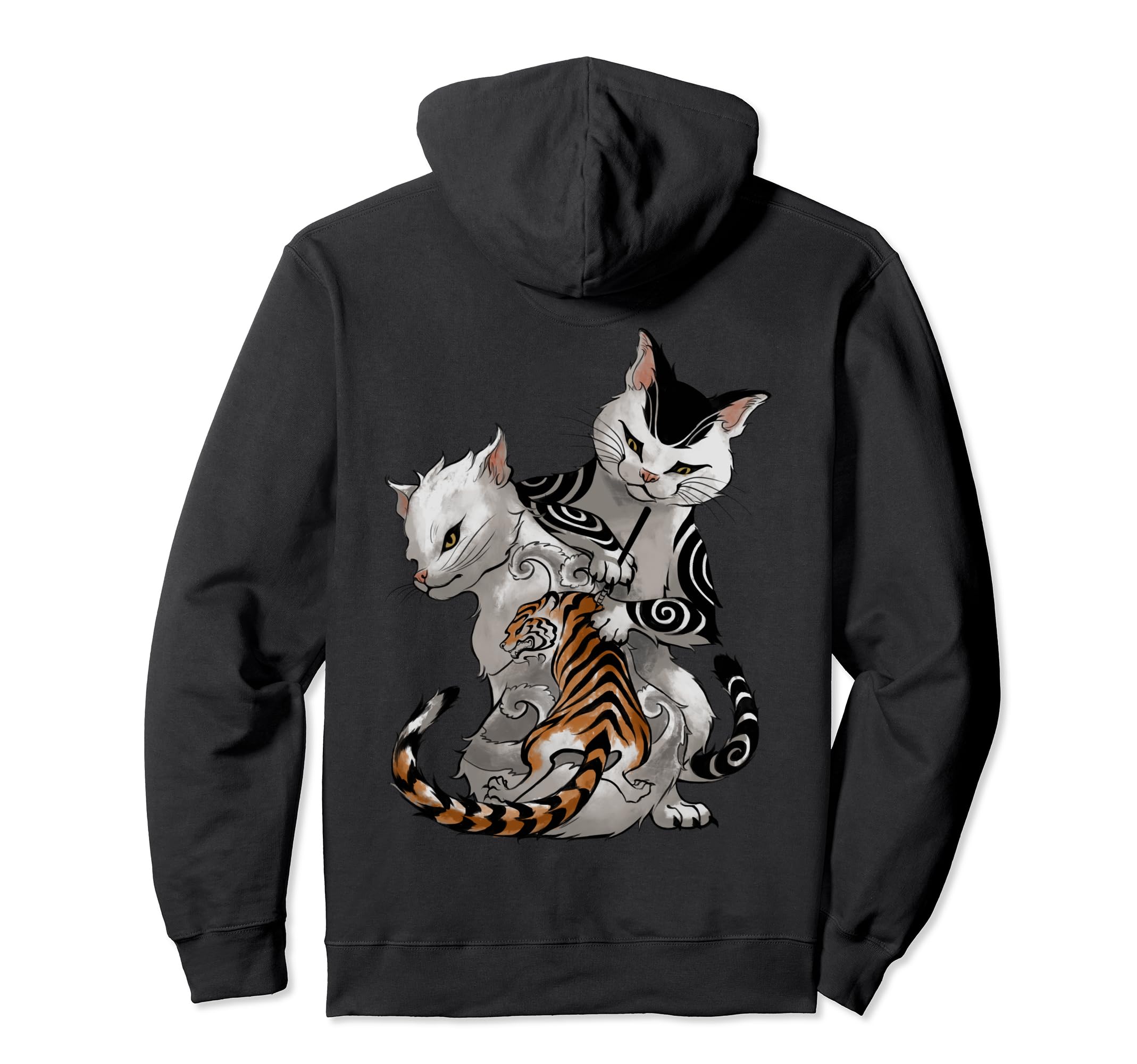 

Cat tattoo hoodie чёрный