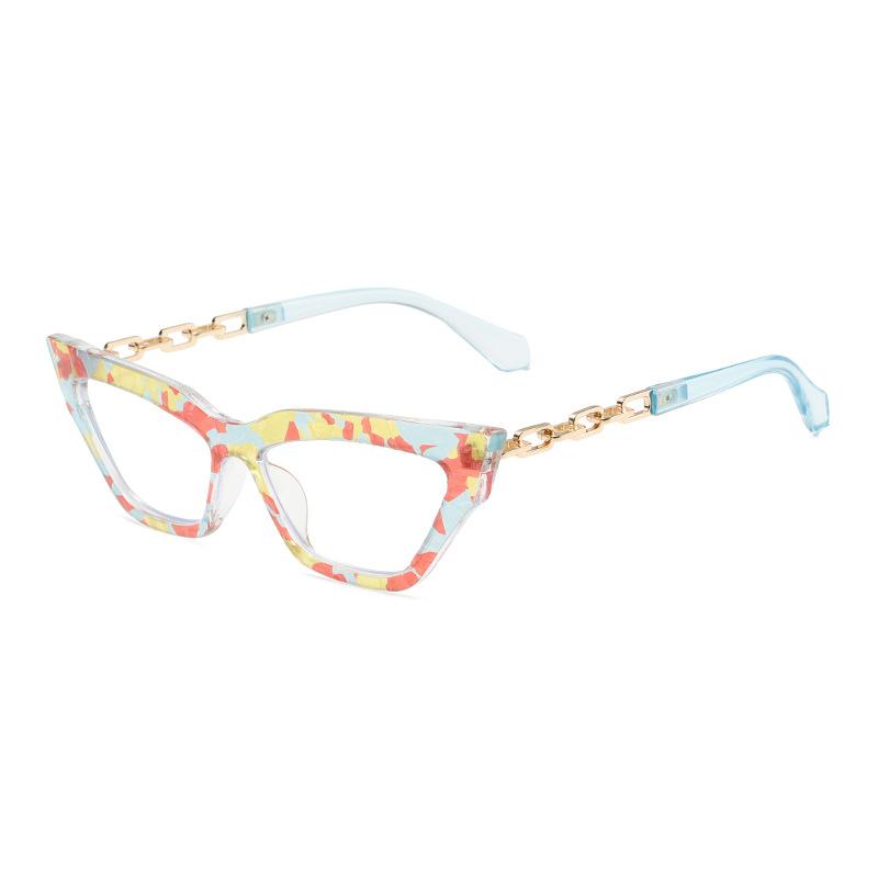 

Cat Eye Colored Stripes Frame Hyperopic Photochromic Anti Blue Ray Women Sunglasses Presbyopic Astigmatism Prescription Glasses Single Version&1.56&None розовый