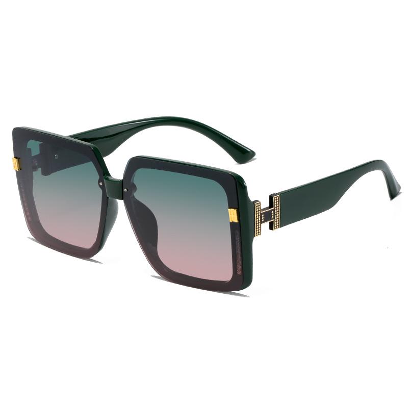 High Definition Polarized Sunglasses Fashion High Sense Large Frame Glasses Square Sunglasses 9136