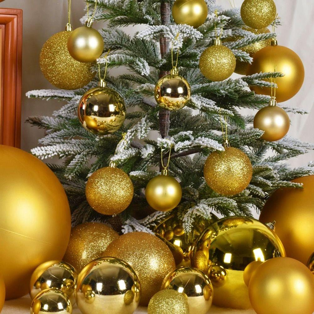 Plastic Christmas Ball 15CM Holiday Decorations Big Christmas Tree Balls  New Year's Day