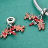Copper Charms Christmas Tree Candy Charms Beads Fit Original Bracelet Necklaces Fine Jewelry Diy Gift