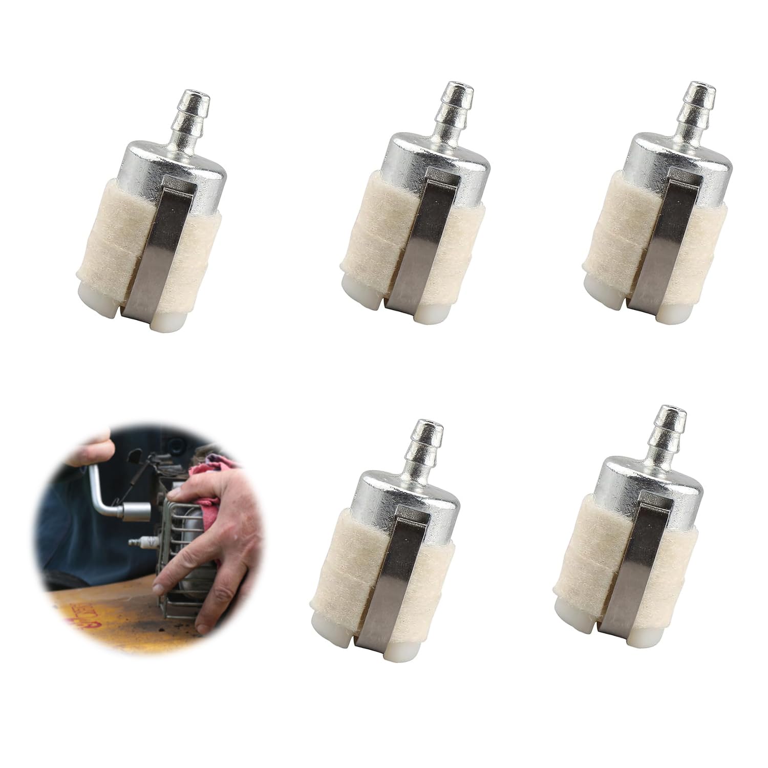 

Fuel filter Fuel filter for chainsaw carburetor Fuel filter Brush cutter of Agricultural equipment parts Brush cutter Grass cutter Engine spare parts