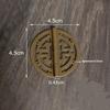 2 Stück Vintage Messingscharniere mit Schrauben Hohlmuster Altes Chinesisches Retro Dekor Holz Schmuckschatulle Weinkiste Schrankteile