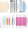 31Pcs Fondant Cake Modeling Decorating Hand Sculpting Tools Kit For Cookie Cake Decorating Sugarcraft Sculpture Pottery