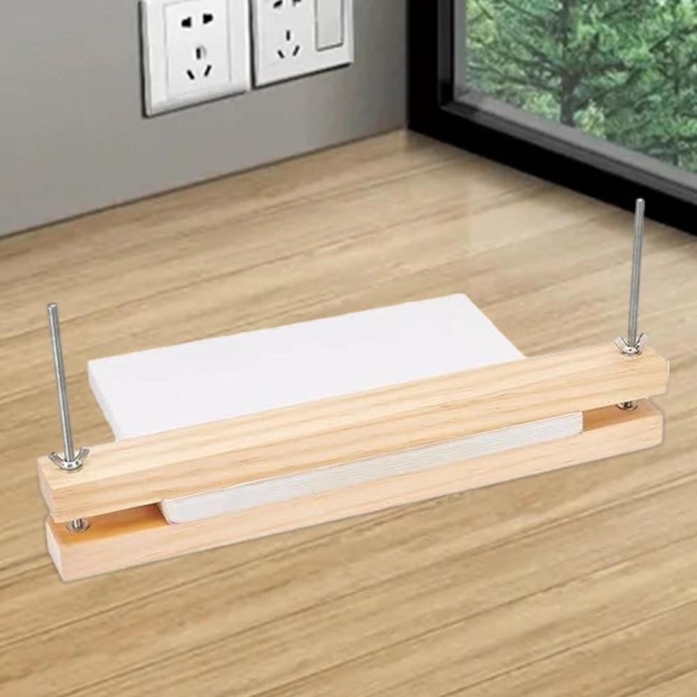 Multifunctional Bookbinding Press Sturdy Binding Machines Lightweight Wooden Book Press  School