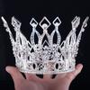 Bride's Full Round Crown Tiara Alloy Diamond Three-dimensional Queen Crown Phoenix Crown Tiara Hair Accessories