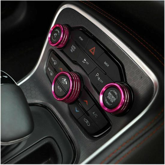 3X Air Conditioner AC Radio Switch Button Knob Trim For Dodge RAM 1500 2012-2017