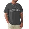 Evolution Skeletons Biker T Shirt Harajuku Short Sleeve T-shirt Cotton Graphics Tshirt Tops