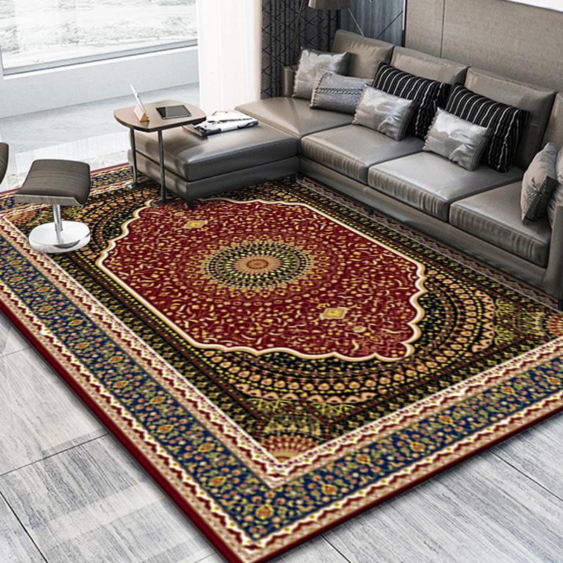 Bohemia Koberce do obývacího pokoje Dekorace Ložnice Deluxe Protiskluzové podlahové rohože Velkoplošný koberec Salonek Koberec Perský koberec omyvatelný