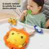 Plüsch-Baby-Autokopfstützen-Rasselspielzeug mit visueller und akustischer Stimulation für Neugeborene und Säuglinge