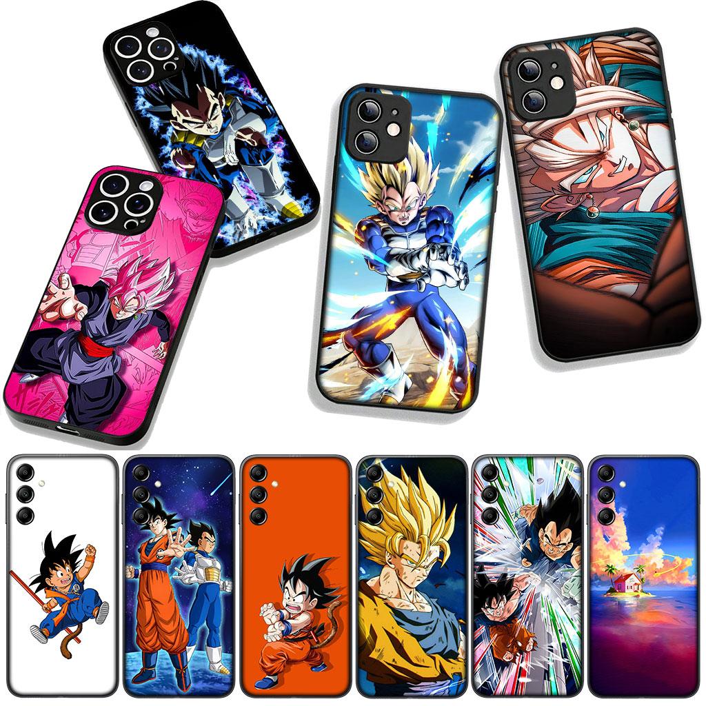 For Samsung Galaxy A25 A37 A57 A12 A14 A50 A51 A70 A71 A72 A21S A04 M15 Note 20 9 8 10 Case Vegeta Dragons Son Gokus Balls
