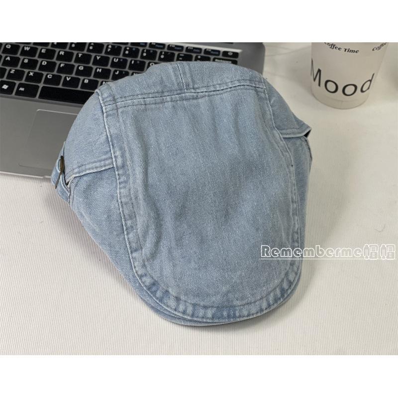 [Cowboy Is Cool] Denning Style Retro Denim Forward Hat Adjustable Big Head Circumference Fashionable Versatile Duckbill Hat Tide
