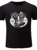 Dson Vintage Motorcycle Engine Graphic T-shirt - Black Retro Motorcycle Tee