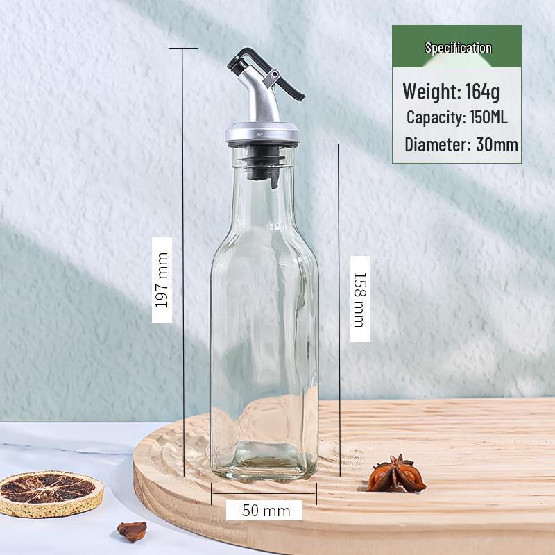 

ZISIZ 150ml Non-Drip Glass Oil Pourer Set (10 Pack)