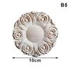 Wood Floral Appliques For Furniture Antique Onlays Moulding Home Decor Wood Carving Decoration Wall Wood Decal Vintage Figurines