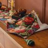 French High-End Fabric Tassel Table Runner for Living Room or Dining Room