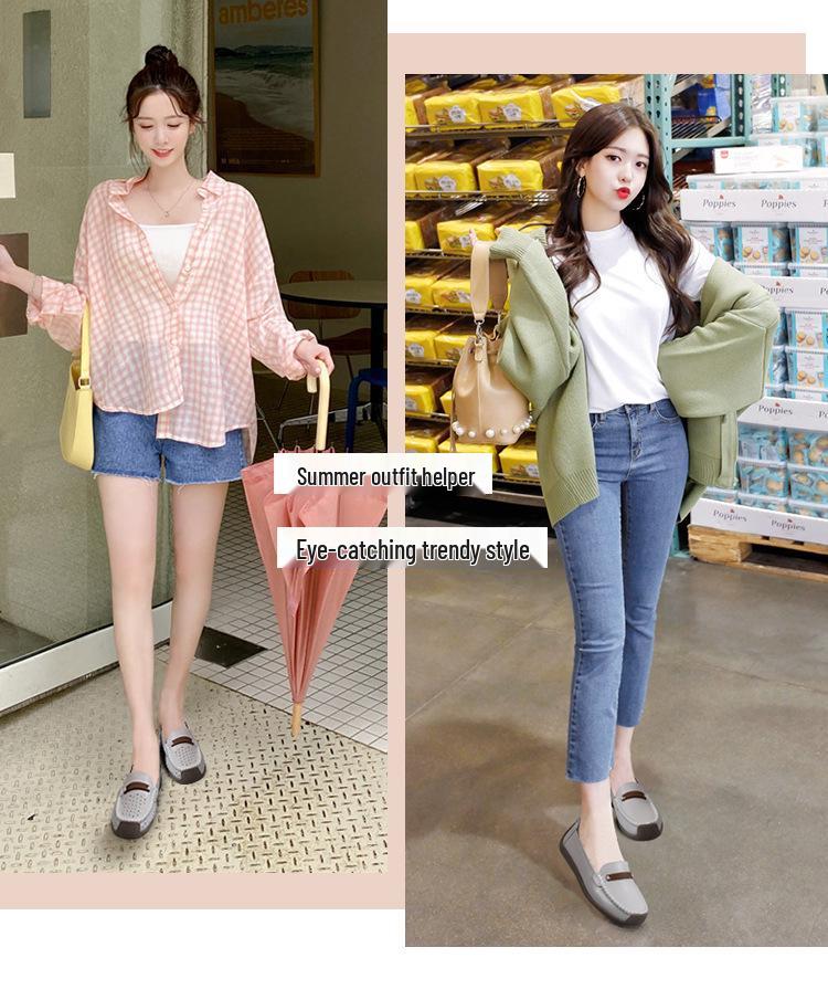 2024 Jaro & Podzim Boty z pravé kůže s měkkým klínkovým podpatkem pro ženy středního věku