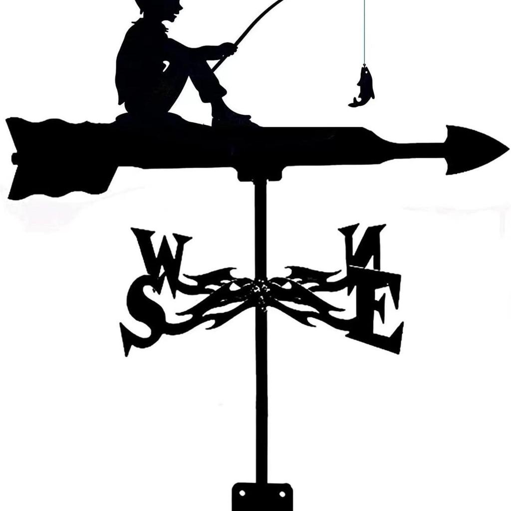 Wetterfahnen-Ornament aus Edelstahl für den Außenhof