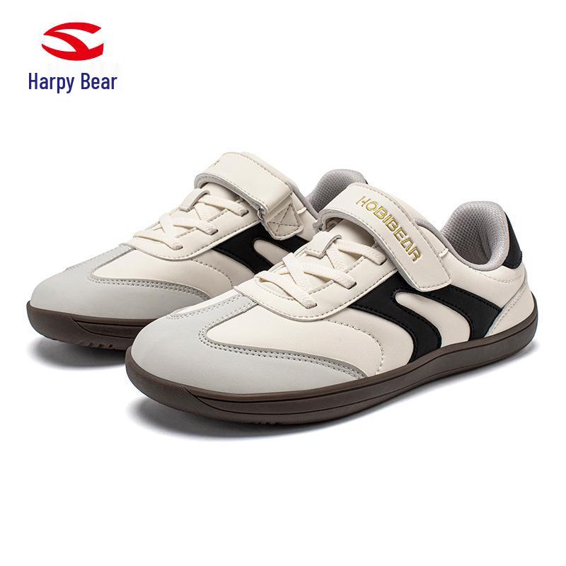 Happy Bear Kids  Wide-Toe Leather Walking Shoes - Outdoor Sports & Casual Campus Sneakers 37